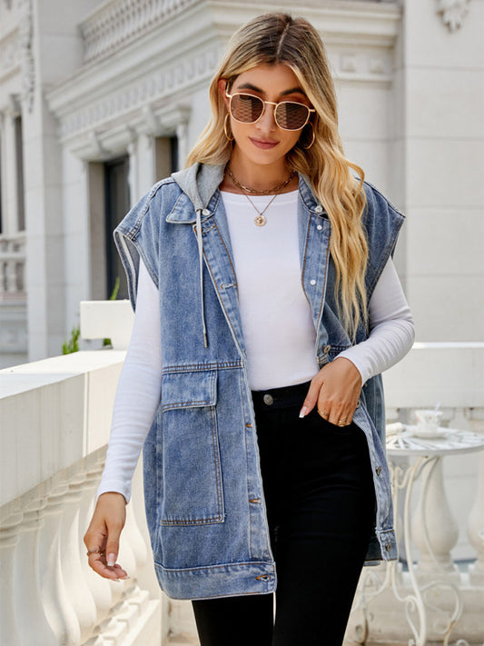 Women's Denim Utility Vest