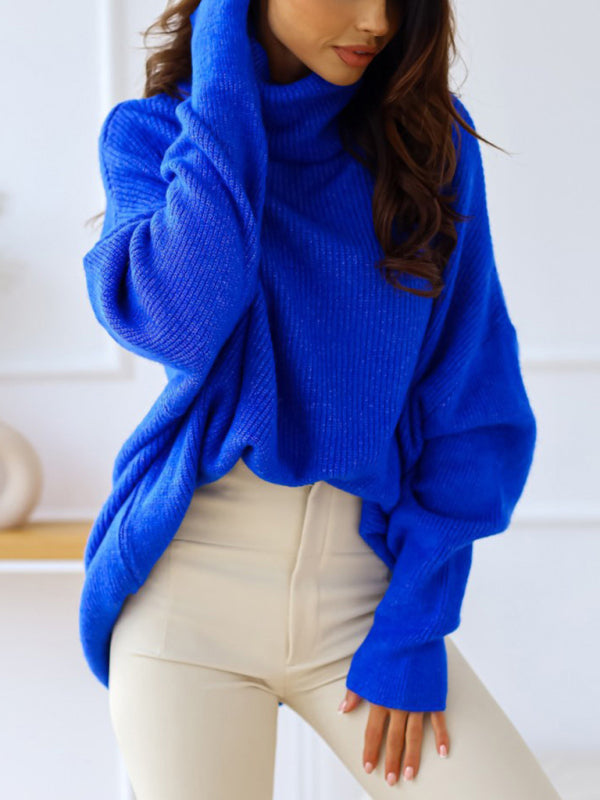 Women's turtleneck loose warm sweater